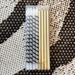 🆕Papyrus Black/White/Gold Candles